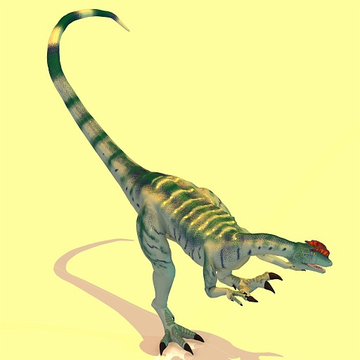 Dilo 07 B Kopie.jpg - Rendered Image of a Dinosaur - with Clipping Path